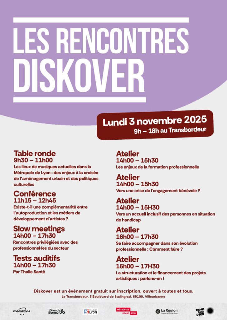 Programme des rencontres Diskover 2025