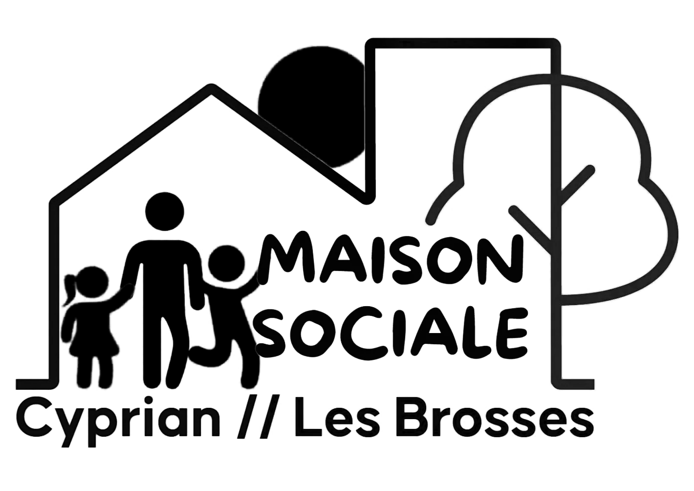 logo de la maison sociale Cyprian les brosses